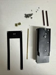 Olympus Microscope BH2 Sliding Focus Block Assembly & Name Plate. Fixed Price $45.00.