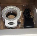 Box Of 12 Amscope 144 Led Intensity-adjustable Ring Light For Stereo Microscope. Fixed Price $295.00.