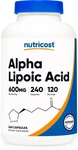 Nutricost Alpha Lipoic Acid - 600MG Per Serving 240 Capsules. Fixed Price $24.98.