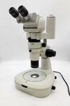 Nikon Stereo Microscope SMZ1000 W. Tilt Head, Dual Photo Port, & Diascopic Stand. Fixed Price $5950.00.
