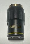 Meiji Microscope Objective 10X / 0.25 Din Made Japan, Yellow Stripes Used. Fixed Price $26.70.
