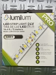 Pro Lumilum Led Strip Light 24V 16.4FT Model: LUM-573120-3000K. Fixed Price $45.00.