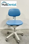 Adec 521 Doctors Stool S/n A12199. New Ultra Leather Upholstery Blue. Fixed Price $1195.00.