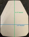 Single Curve Body Armor Ceramic Tile-aluminum Oxide (AL2O3 Alumina, 99.5%). Fixed Price $110.00.