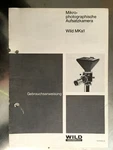 Wild Microscope MKA1 Manual Text.german Classic-camera-store. Fixed Price $16.76.