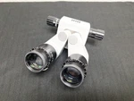 Carl Zeiss Opmi F170 Binocular Head W/ 10X/22B Eyepieces F=170. Fixed Price $1399.00.