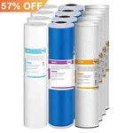 3-STAGE 20"X4.5" Pp Gac Cto Carbon Block Water Filter Whole House Cartridges Set. Fixed Price $239.42.
