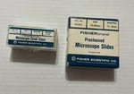 Vintage Fisher Scientific Microscope Cover Glass And Slides New Old Stock. Fixed Price $12.99.