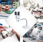Amscope 8X Binocular Gooseneck Arm Stereo Microscope + Fluorescent Ring Light. Fixed Price $99.99.