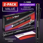 Gearlight S100 Led Pocket Pen Light- 2 Small, Compact Flashlights With Clip F.... Fixed Price $15.00.