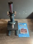 Cenco Microscope 60910-1 + Pack Of Slides (read). Fixed Price $44.95.