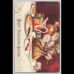 Antique Postcard Hearty Thanksgiving Greetings Boston 1908. Fixed Price $16.14.