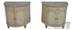 62157: Pair Drexel Venetian Paint Decorated Commode Nightstands. Fixed Price $2095.00.