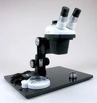 Leica Bausch & Lomb Stereozoom 5 Microscope On Large Table Stand W/dual Focus. Fixed Price $450.00.