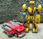 Tonka Rescue Roy Fire Truck Transformer And Bumblebee. Fixed Price $30.00.