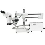 Amscope ZM-4BZ3-FOR 2X-90X Binocular Stereo Boom Microscope + Fiber Ring. Fixed Price $1711.99.