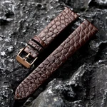 Handmade American Crocodile Leather Strap Ultra Thin 18 19 20 21 22MM Black Brow. Fixed Price $51.77.