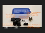 Olympus BH2 Parts Rubber Feet / Bolts Rmscap Lamp Lever Cover 34916. Fixed Price $22.50.