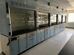 5' Fume Hood Fisher Hamilton Safeaire Bench & Flow Meter (S6LLST9492). Fixed Price $2750.00.