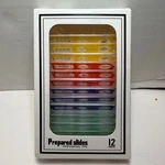 12 Pack Professional Prepared Microscope Slides Insect Plant Specimen Set. Fixed Price $8.00.