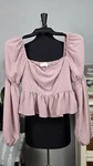 Astr Long Sleeve Women's Light Purple Peplum Top Size #0005. Fixed Price $34.95.