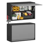 Wall Mounted Metal Storage Cabinet Garage With Adjustable Shelves. Fixed Price $74.99.