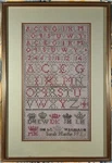 Antique Early Needlework Sampler 19TH Sarah Hardie 1820'S Americana. Fixed Price $215.00.