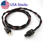 Audiophile Hiend Us Braid Occ Power Supply Cord Hifi Amplifier Cable. Fixed Price $27.07.