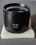 Amscope 0.3X Super Widefield Barlow Lens For Sm Series Stereo Microscopes (48MM). Fixed Price $48.00.