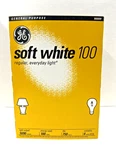 Ge Soft White 100W Bulbs (4 Pack), Collector Item, Nos, A19, Old School. Fixed Price $45.00.
