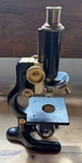 Antique Bausch & Lomb Optical Microscope 9MM 16MM Missing 4MM Lens, Brass. Fixed Price $82.50.