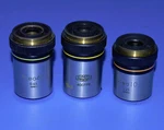Lot 3 Olympus NEO40 0.65, NEO20 0.40, NEO10 0.25 Microscope Objective Lens. Fixed Price $168.00.