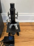 Vintage Ernst Leitz Wetzlar Microscope No. 311484 Original Case Many Objectives. Fixed Price $125.00.