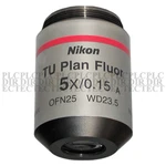 Used Nikon Tu Plan Fluor 5X/0.15 Bd Objective Lens. Fixed Price $872.00.