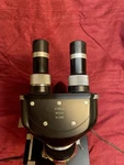Ernst Leitz Wetzlar Binocular Microscope - 4 Objectives Illuminator Case. Fixed Price $500.00.