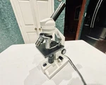 Amscope Student Monocular Microscope 1000X, Objectives (4X, 10X, 40X, 100X). Fixed Price $72.00.