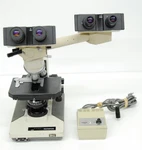 Olympus BH-2 Bhut Dual Viewing Teaching Microscope W/ Plan Objectives. Fixed Price $530.40.