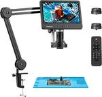 Digital Soldering Microscope 2000X 10.1" DM602 Flex Hd Light For Repairing. Fixed Price $427.70.